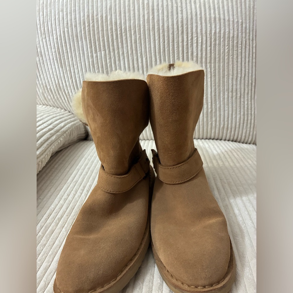 UGG Syden Winter Boots, Chestnut Suede, Women's Size 6.5 - Picture 4 of 6